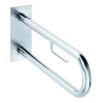 Support grab bar 10 x 25 cm, stainless steel/silver