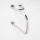 Support grab bar 23.5 x 38 cm, stainless steel/silver