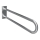Support handle 10,3x25,3 cm stainless steel/silver