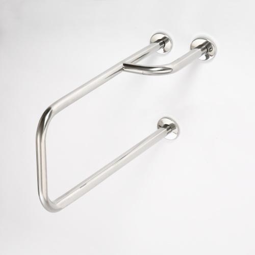 Support handle 23,5x38 cm stainless steel/silver
