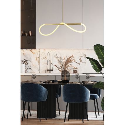 SUPREME LED Pendant Light 22W/230V 100 cm Gold