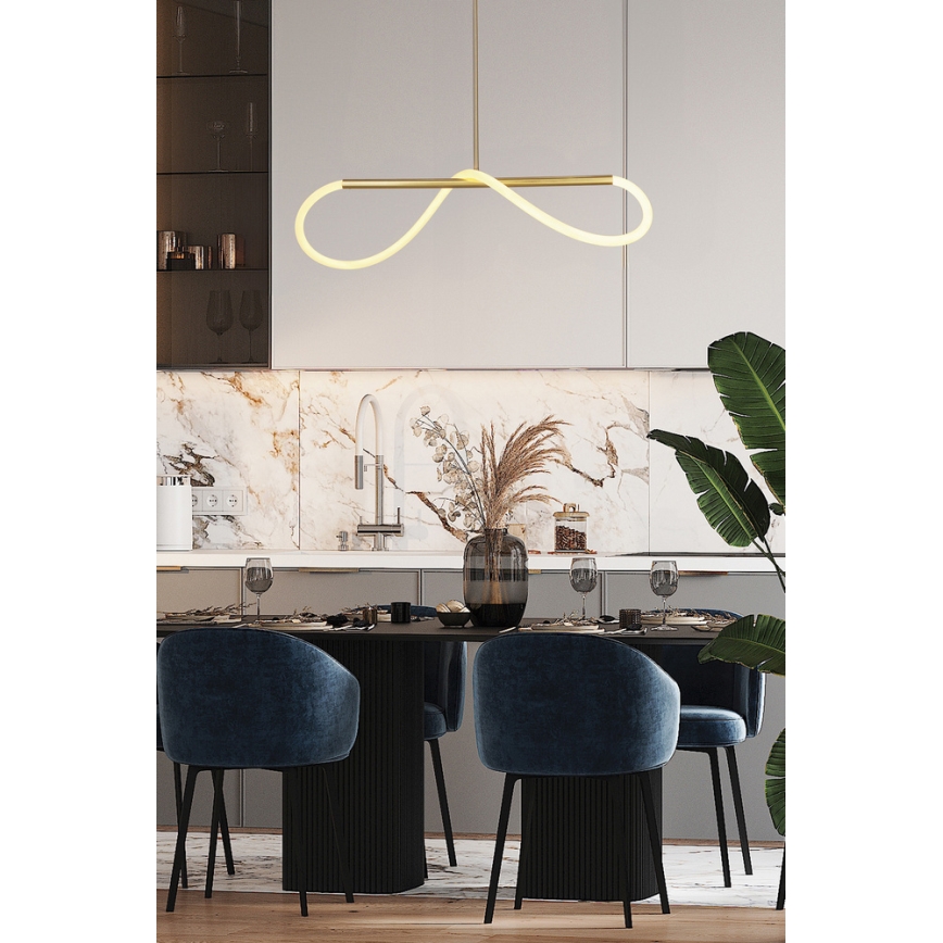 SUPREME LED Pendant Light 22W/230V 100 cm Gold