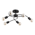 Surface-mounted ceiling light HELIX 6xE27/15W/230V black