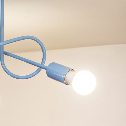 Surface-mounted ceiling light OXFORD 3xE27/15W/230V blue