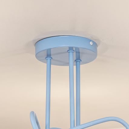Surface-mounted ceiling light OXFORD 3xE27/15W/230V blue