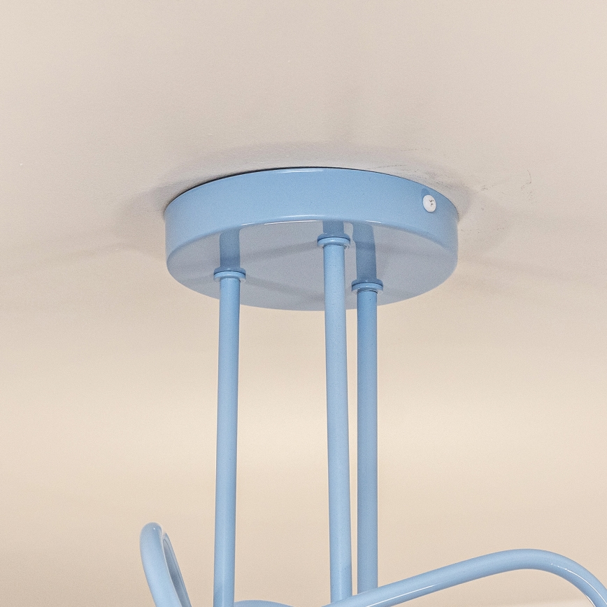 Surface-mounted ceiling light OXFORD 3xE27/15W/230V blue