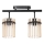 Surface-mounted chandelier 2xE27/60W/230V black/smoky
