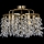 Surface-mounted chandelier 5xE14/60W/230V d. 40 cm gold