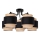 Surface-mounted chandelier 5xE27/60W/230V beige