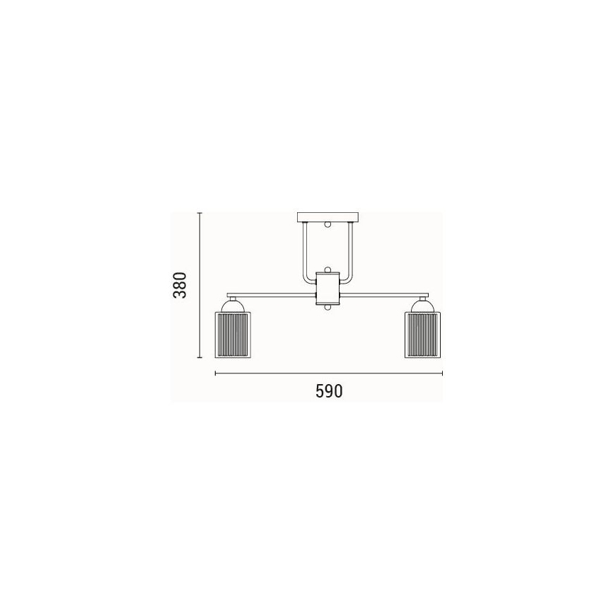 Surface-mounted chandelier 5xE27/60W/230V