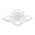 Surface-mounted chandelier 8xLED/23W/230V white