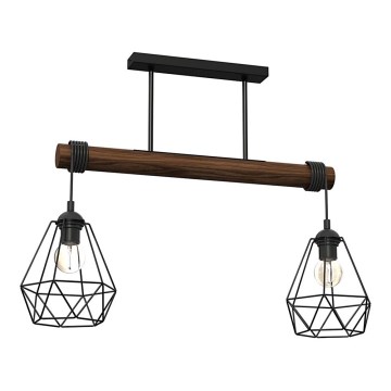 Surface-mounted chandelier ACERO 2xE27/60W/230V