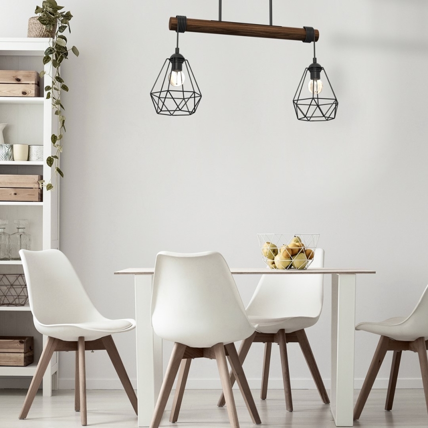 Surface-mounted chandelier ACERO 2xE27/60W/230V