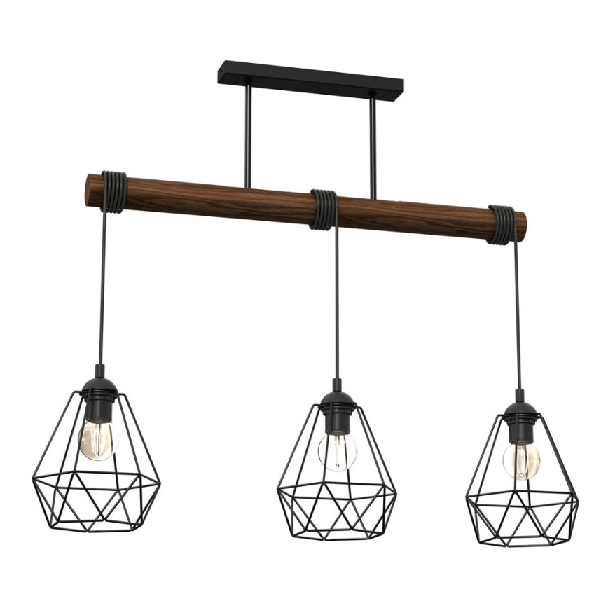 Surface-mounted chandelier ACERO 3xE27/60W/230V