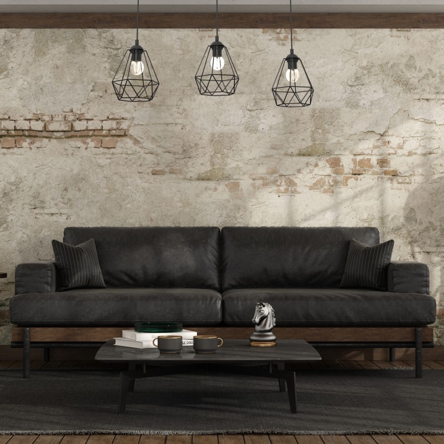 Surface-mounted chandelier ACERO 3xE27/60W/230V