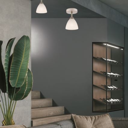 Surface-mounted chandelier ADRIANO 1xE27/60W/230V beech