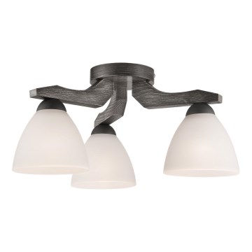 Surface-mounted chandelier ADRIANO 3xE27/60W/230V beech - FSC certified