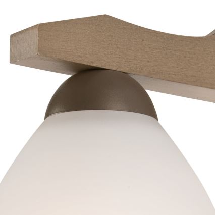 Surface-mounted chandelier ADRIANO 3xE27/60W/230V beech - FSC certified