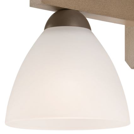 Surface-mounted chandelier ADRIANO 3xE27/60W/230V beech - FSC certified