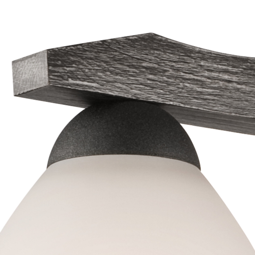Surface-mounted chandelier ADRIANO 3xE27/60W/230V beech