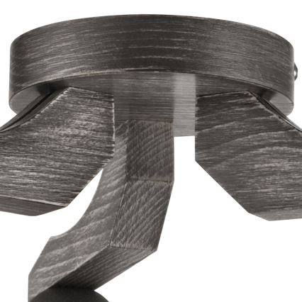 Surface-mounted chandelier ADRIANO 3xE27/60W/230V beech