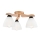 Surface-mounted chandelier ADRIANO 3xE27/60W/230V oak