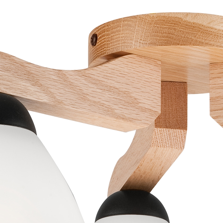Surface-mounted chandelier ADRIANO 3xE27/60W/230V oak