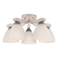 Surface-mounted chandelier ADRIANO 5xE27/60W/230V beech
