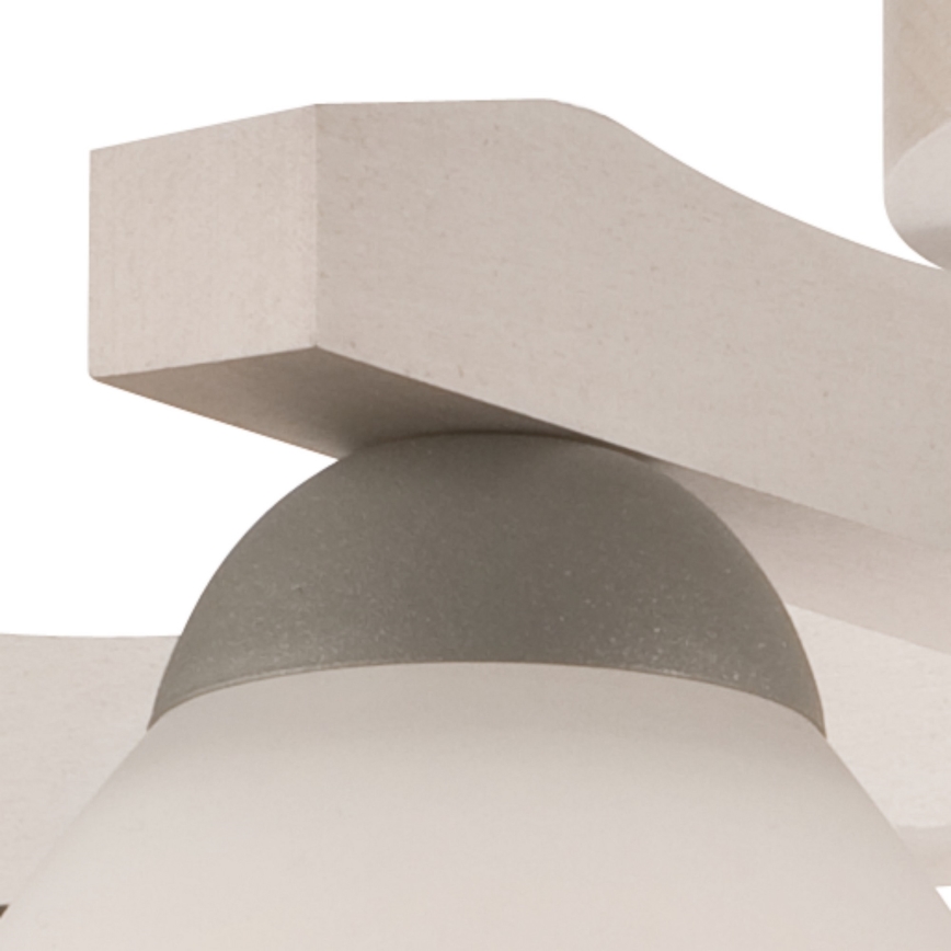 Surface-mounted chandelier ADRIANO 5xE27/60W/230V beech - FSC certified