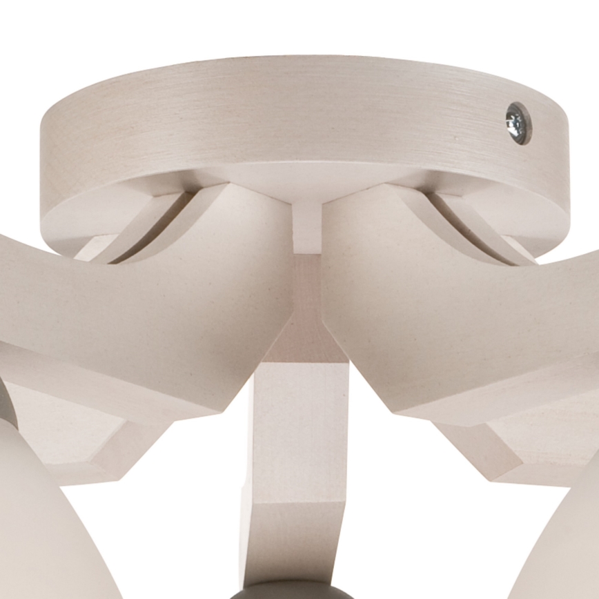 Surface-mounted chandelier ADRIANO 5xE27/60W/230V beech - FSC certified