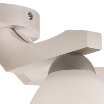 Surface-mounted chandelier ADRIANO 5xE27/60W/230V beech - FSC certified