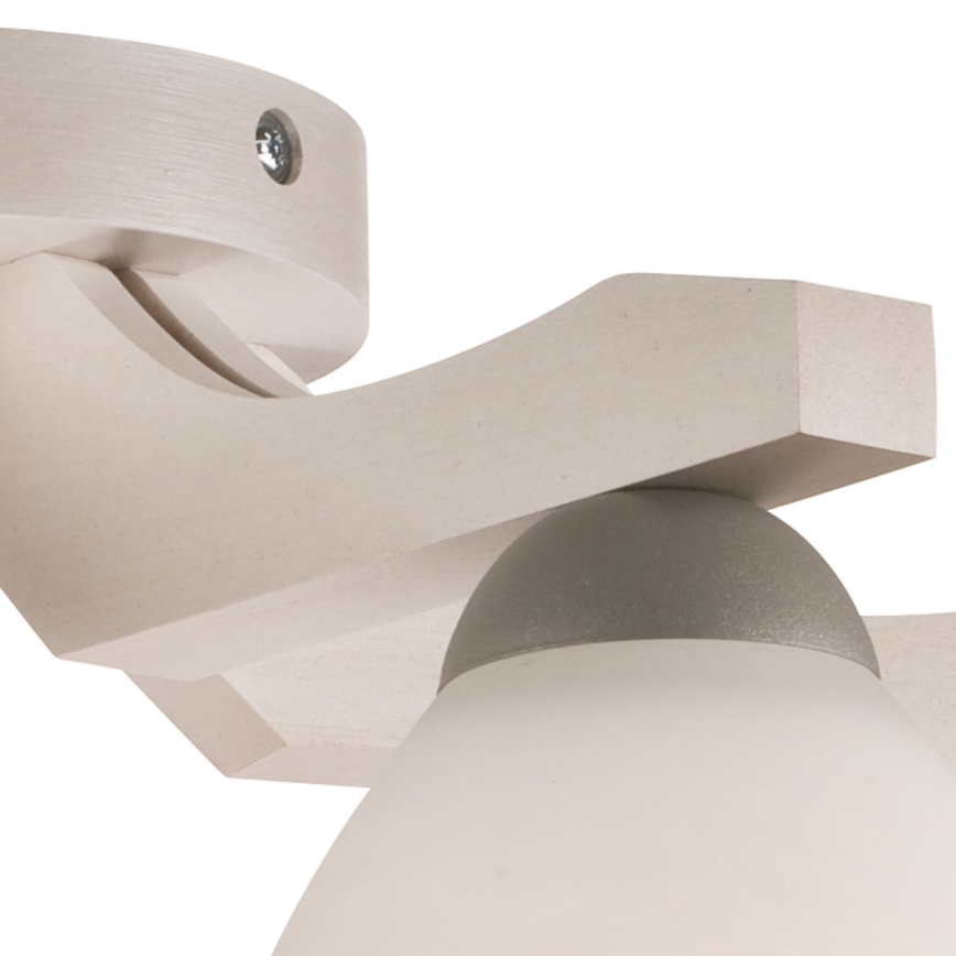 Surface-mounted chandelier ADRIANO 5xE27/60W/230V beech