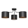 Surface-mounted chandelier ALBA 3xE27/15W/230V black/gold