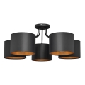 Surface-mounted chandelier ALBA 5xE27/15W/230V black/gold