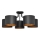 Surface-mounted chandelier ALBA 5xE27/15W/230V black/gold