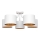 Surface-mounted chandelier ALBA 5xE27/15W/230V white/gold