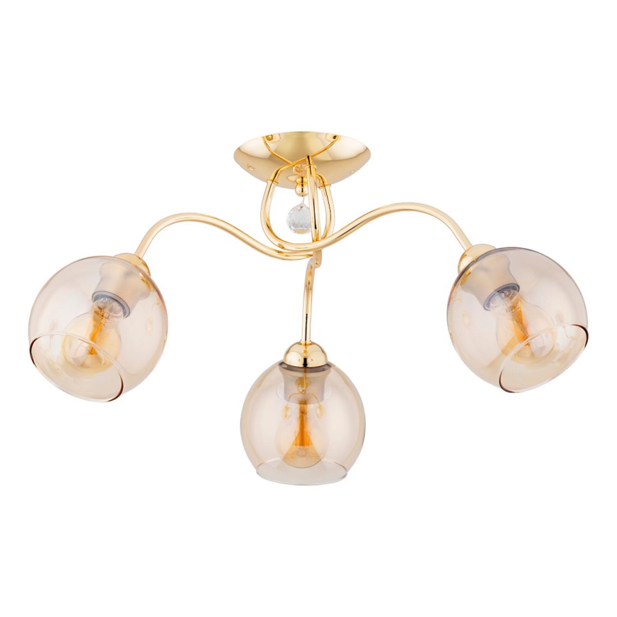 Surface-mounted chandelier AMARILLO 3xE27/15W/230V gold