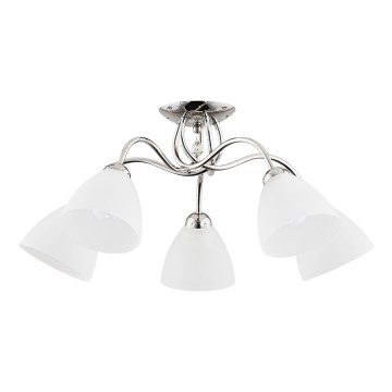 Surface-mounted chandelier AMARILLO 5xE27/15W/230V shiny chrome