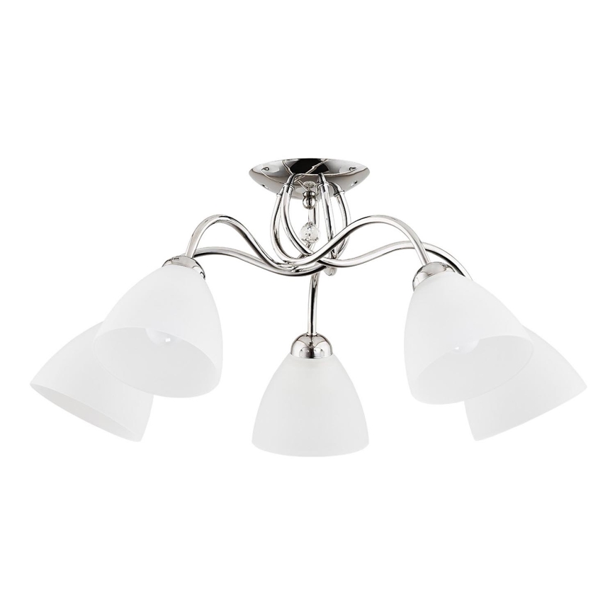 Surface-mounted chandelier AMARILLO 5xE27/15W/230V shiny chrome