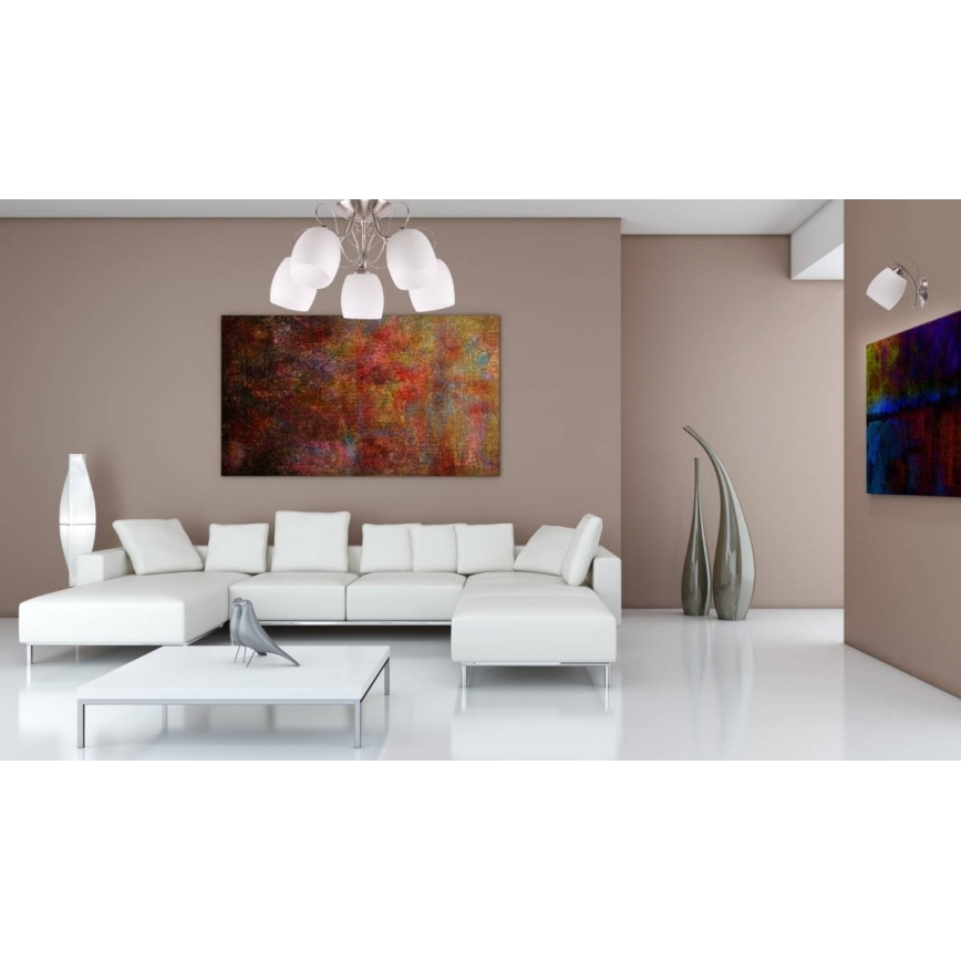 Surface-mounted chandelier AMBA 5xE27/40W/230V