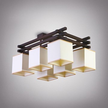 Surface-mounted chandelier AMSTERDAM 6xE14/40W/230V