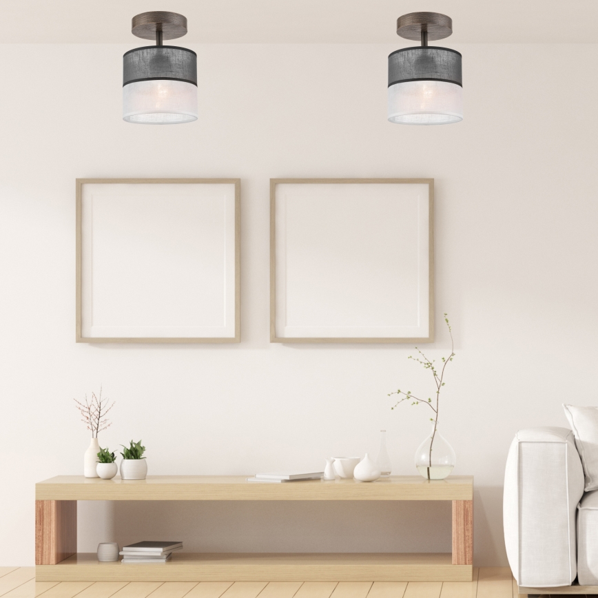 Surface-mounted chandelier ANDREA 1xE27/60W/230V beech - FSC certified