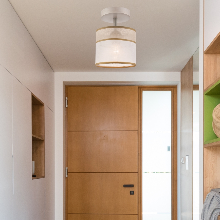 Surface-mounted chandelier ANDREA 1xE27/60W/230V beech
