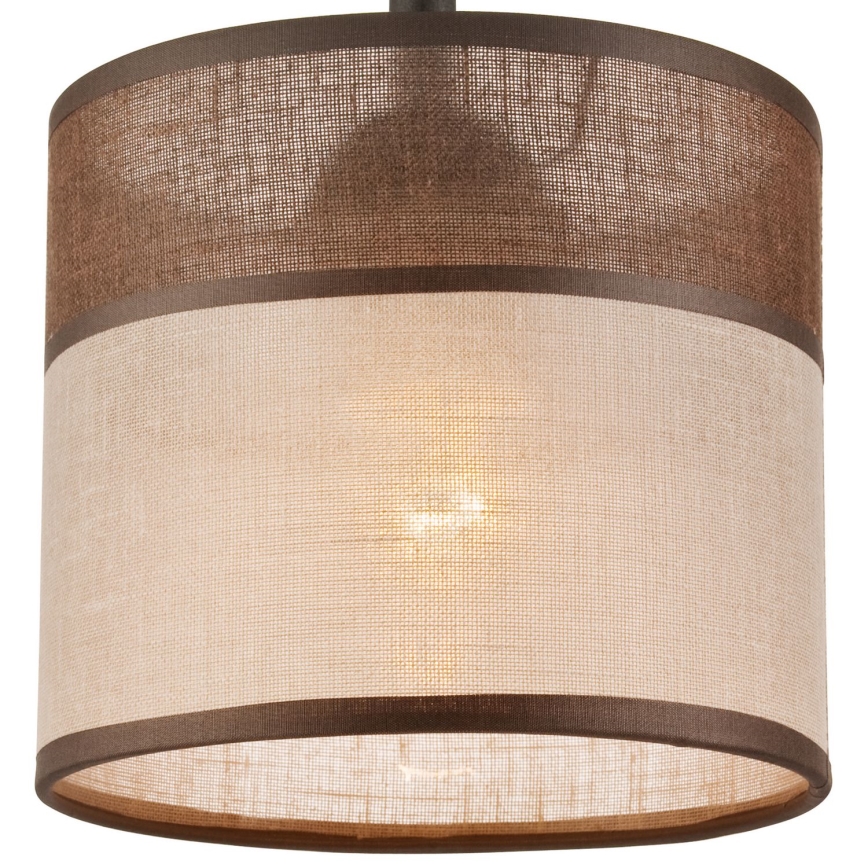 Surface-mounted chandelier ANDREA 1xE27/60W/230V beech