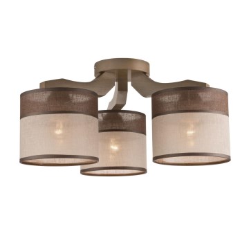 Surface-mounted chandelier ANDREA 3xE27/60W/230V beech - FSC certified
