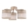 Surface-mounted chandelier ANDREA 3xE27/60W/230V beech