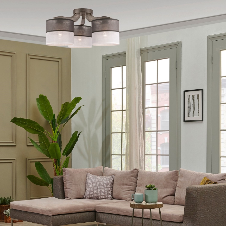 Surface-mounted chandelier ANDREA 3xE27/60W/230V - FSC certified