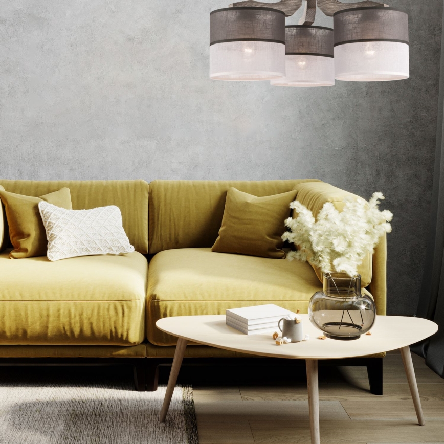 Surface-mounted chandelier ANDREA 3xE27/60W/230V - FSC certified