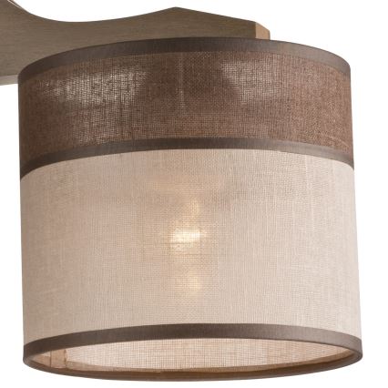 Surface-mounted chandelier ANDREA 3xE27/60W/230V beech - FSC certified
