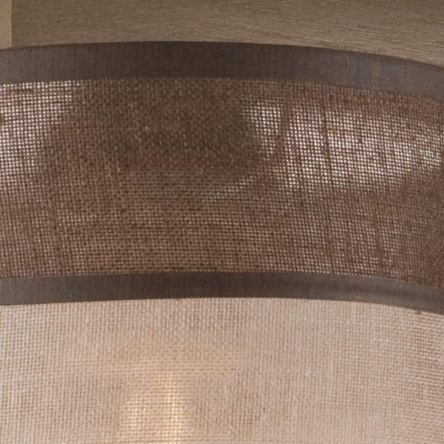 Surface-mounted chandelier ANDREA 3xE27/60W/230V beech - FSC certified
